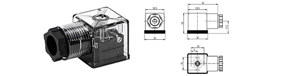 Form A DIN Valve Connectors